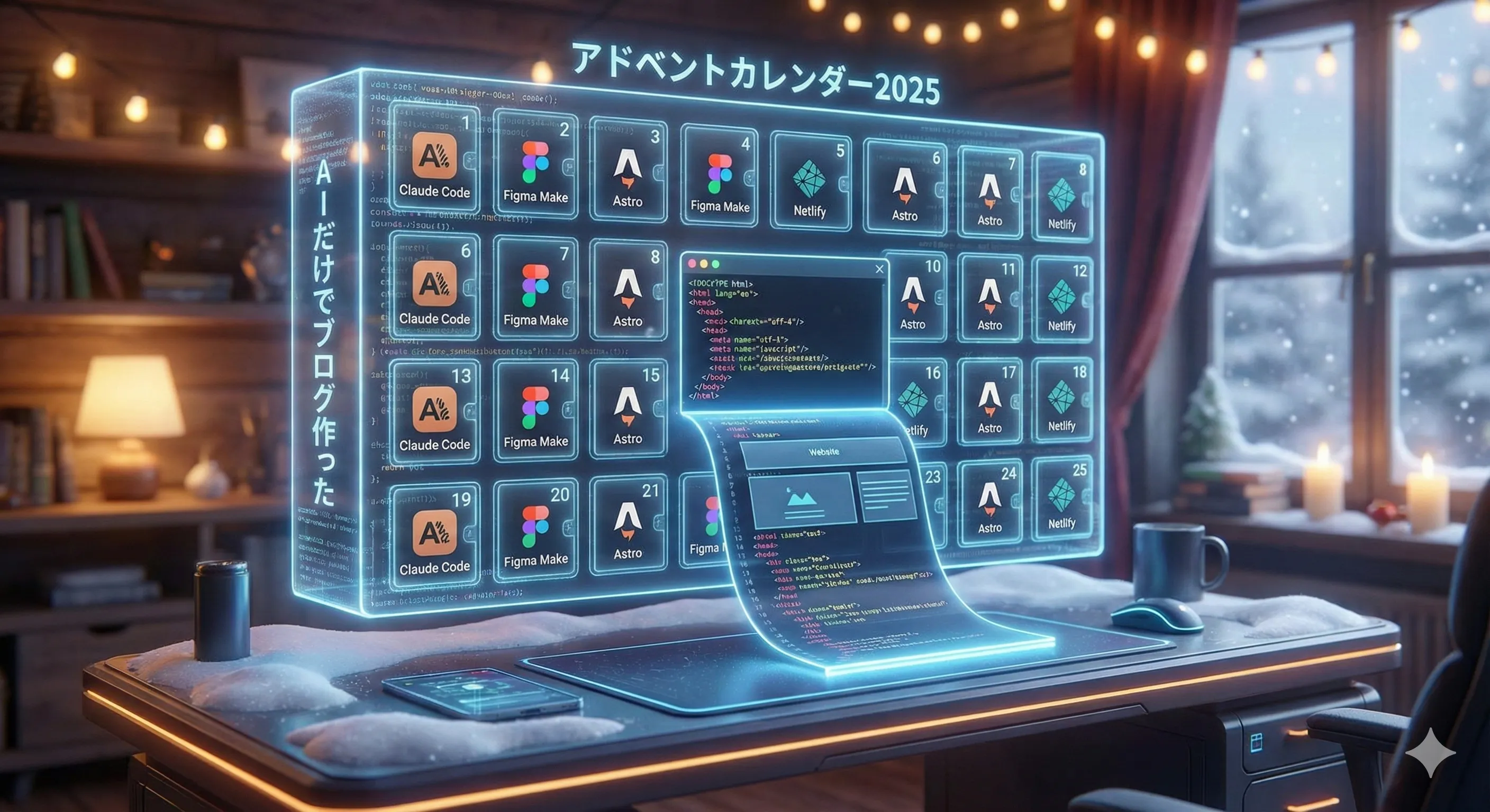 アドベントカレンダー用にブログを書く場所がほしかったので生成AI縛りでブログを作った